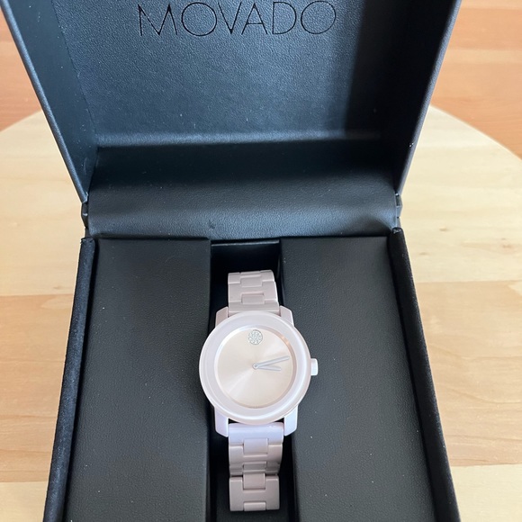 Movado Bold Ceramic Pink Watch - Picture 8 of 8